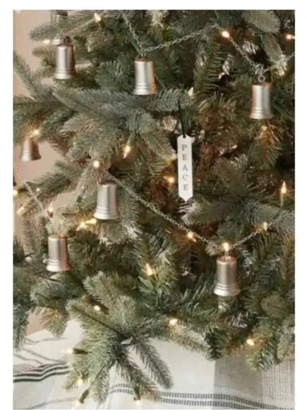 5' Metal Bells Chain Garland Antique Silver - Hearth & Hand with Magnolia - Picture 2 of 3